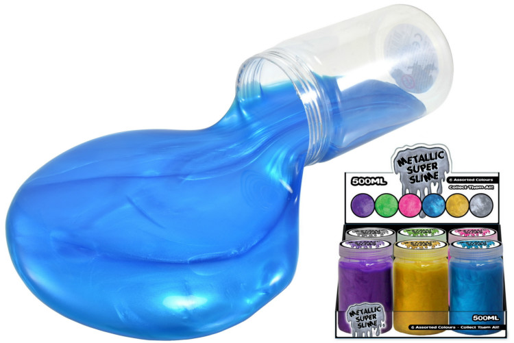 500ml Metallic Super Slime Tub - Gifts4Presents