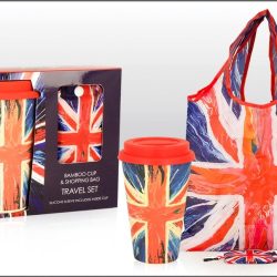 Spin Painting UJ Bamboo Fibre Travel Cup Bag Set