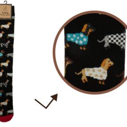 LADIES WELLY SOCKS – TRENDY DACHSHUND