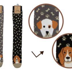 LADIES WELLY SOCKS – PLAYFUL PUPPIES