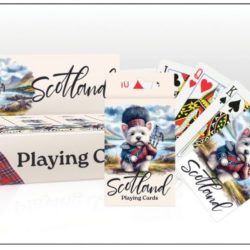 Scotland Piper Westie Playing Cards