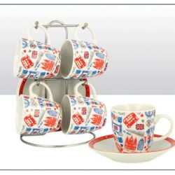 London Doodles Cup and Saucer Set