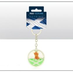 Scotland Floating Highland Cow Keyring