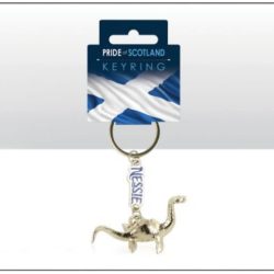 Silver Nessie Metal Keyring