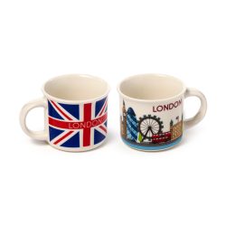 London Icons Set of 2 Porcelain Espresso Cups