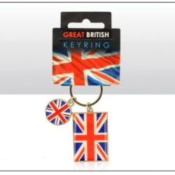 UNION JACK DISC KEY RING